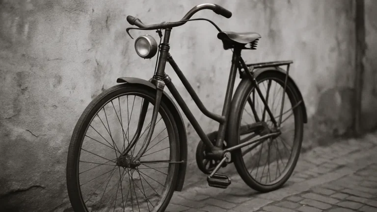 Técnicas para capturar bicicletas e objetos de mobilidade clássicos com estilo retrô